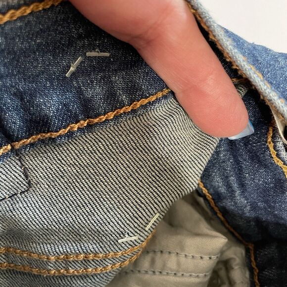 Levi's Wedgie Skinny Jeans Women’s 31 Blue Dark Wash Button Fly High Rise NEW - Picture 11 of 12